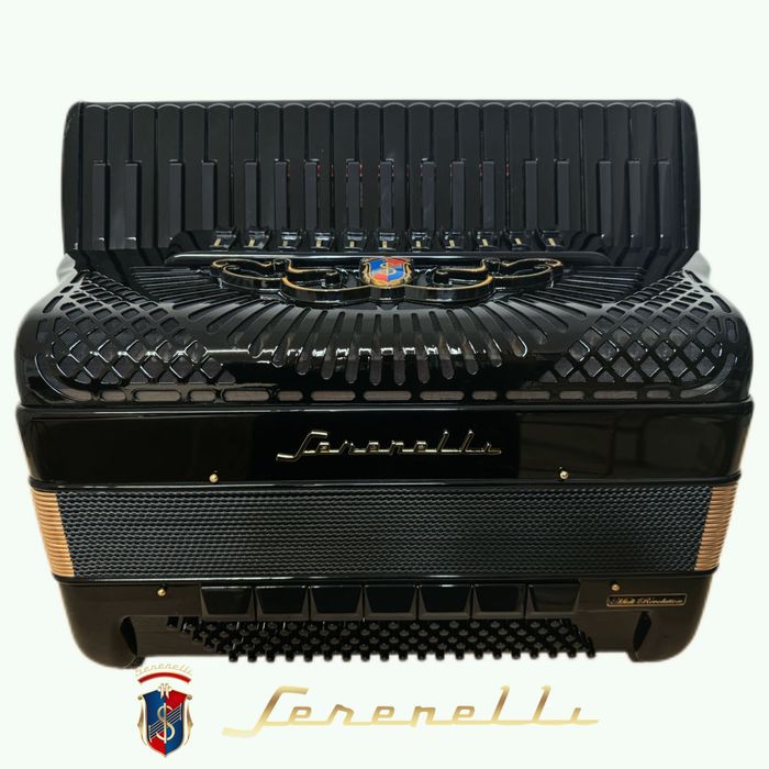 Acordeon Serenelli cu 2 scaune în cassotto, muzica veche Antonelli pentru sistem Midi