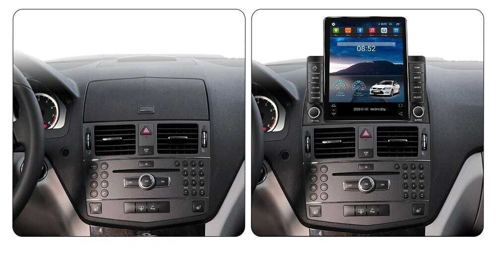 Navigatie Mercedes C Class W204 Ecran TESLA 9.7 inch 4GB RAM GARANTIE