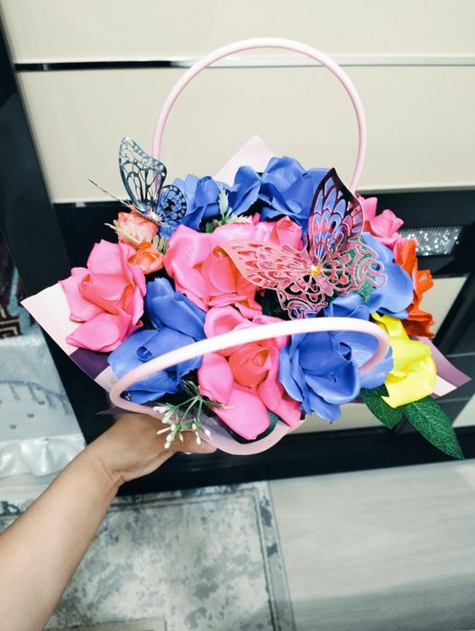 Мыльные розы букет