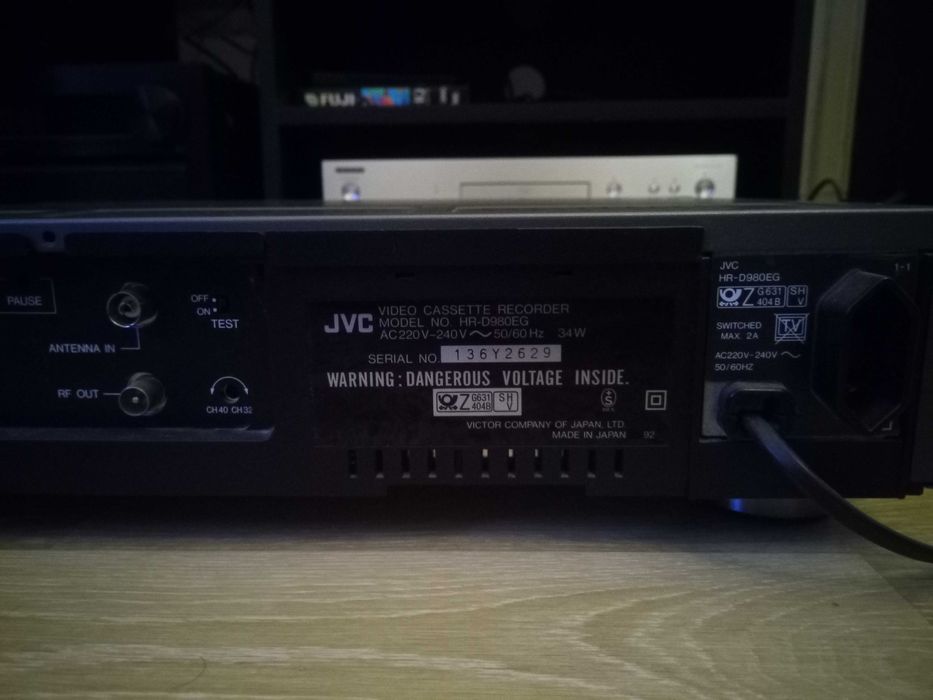 Videorecorder VHS JVC HR D980