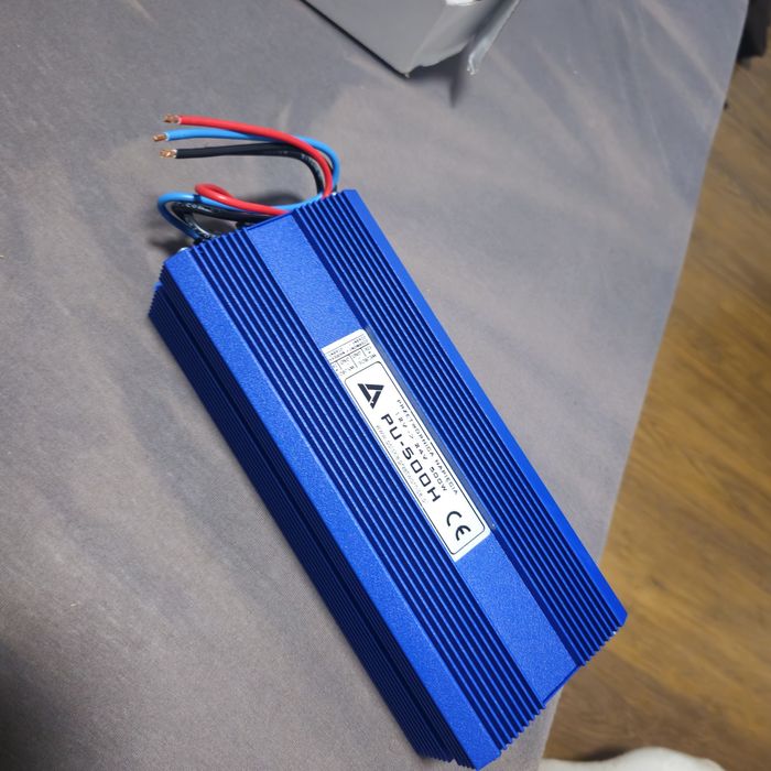 Convertor, AZO, DC/DC, 10-20 VDC la 24 VDC, 500W, IP67, albastru, 250x95x55mm