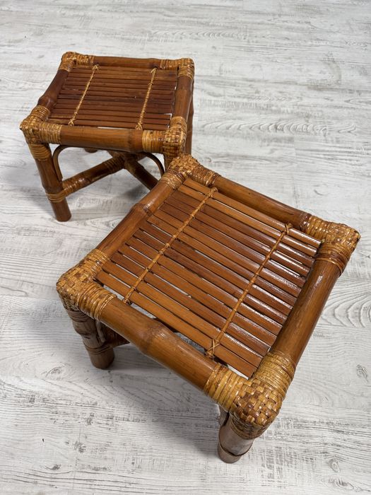 Комплект помощни бамбукови масички Д909