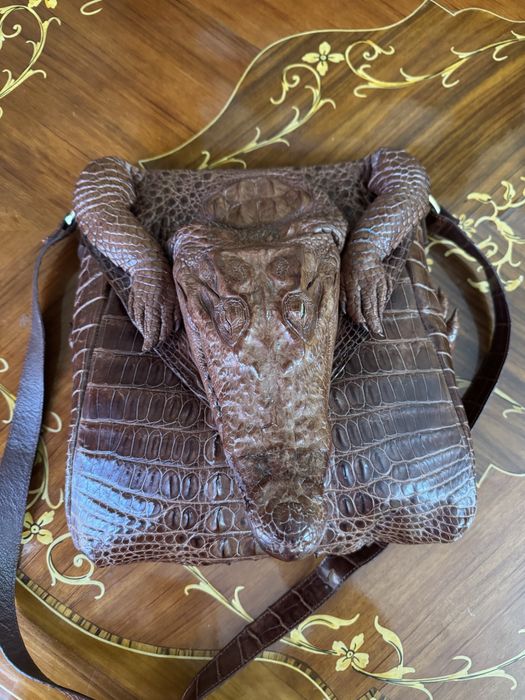 Сумка борсетка крокодил. Эксклюзив