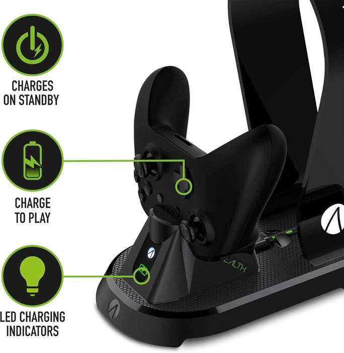 Зарядна станция Stealth SX-C60  със стойка за слушалки за XBOX ONE