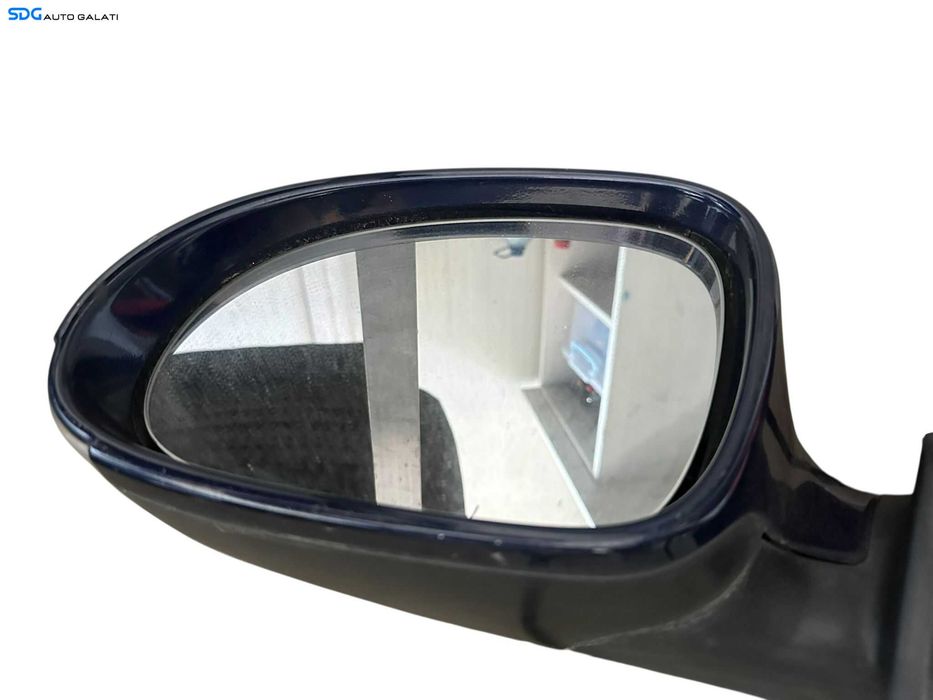 Oglinda Stanga Electrica Fara Pliere Rabatare Volkswagen Passat B6 2005 - 2010 Culoare Albastru LD5Q [V0317]