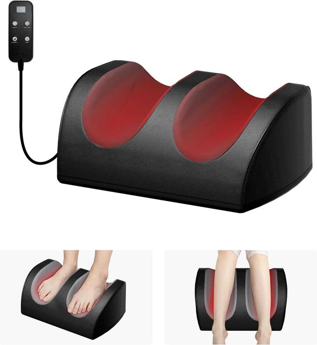 Масажор за крака LINGTENG с топлина и масаж на краката, електрически масажор за крака