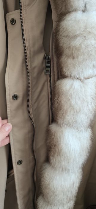 Парка с натуральным мехом "писец"
