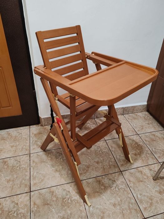 Scaun de masă din lemn, pliabil