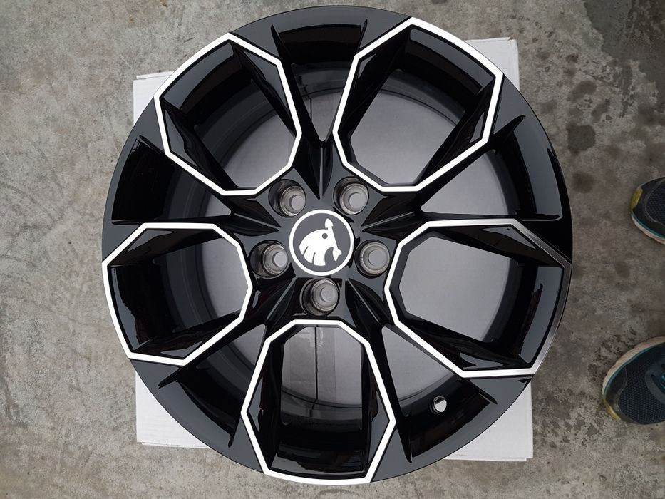 Vand jante de aliaj pentru skoda desing rs pe 17 negru polis