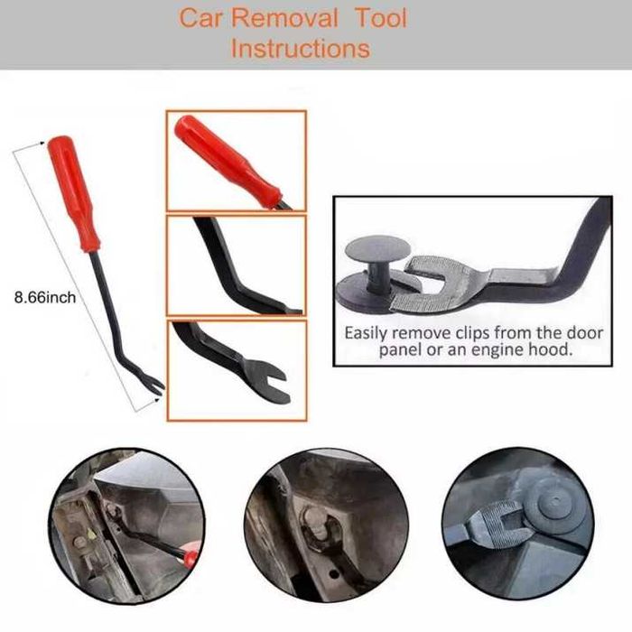 Комплект щипки + инструменти за кори / тапицерия за автомобил 635части