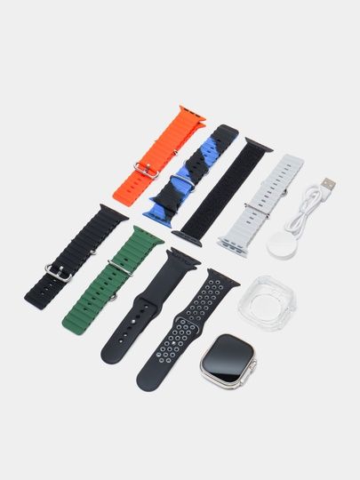 Smart watch 8 Ultra с 8 ремешок и защитный чехол Новый по АКЦИИ.