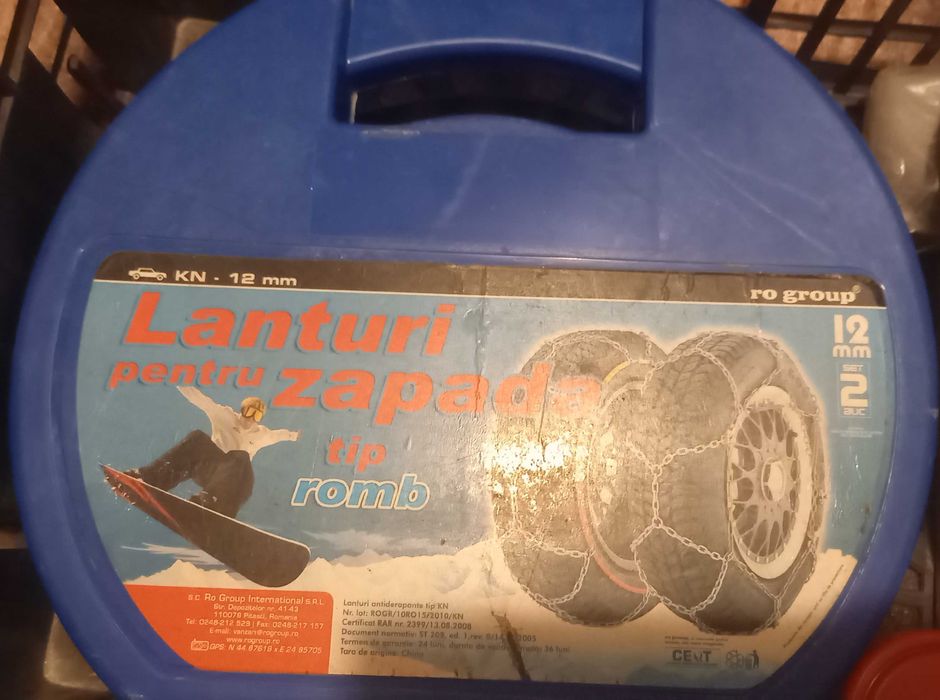 Lanturi auto zapada, tip romb, 195/65/R15 - utilizate o singura data
