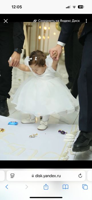 Платье на Годик и пинетки