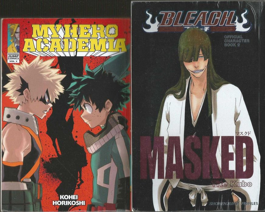 Bleach Masked Official Character Book + My Hero Academia Vol. 2 (EN) - Pachet Manga
