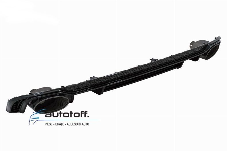 Difuzor bara spate compatibil Audi A4 B9 8W (15-19) Negru lucios