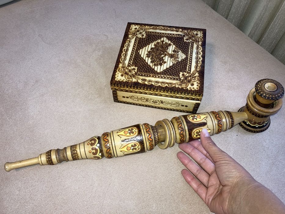 Дървена ретро кутия, ръчно правена. Чисто нова!