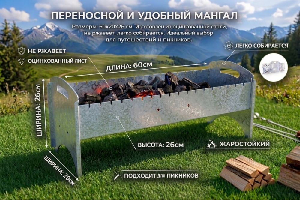 Мангал (кура) разборны