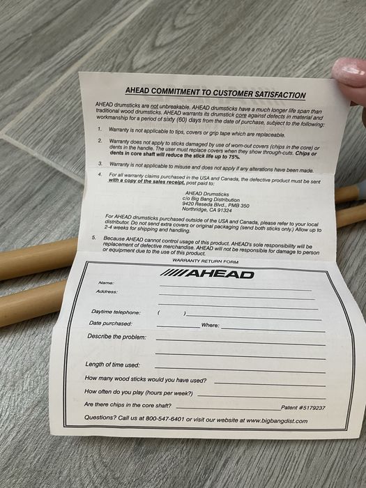 Pereche de bete Ahead XRA Crossroads pentru tobe