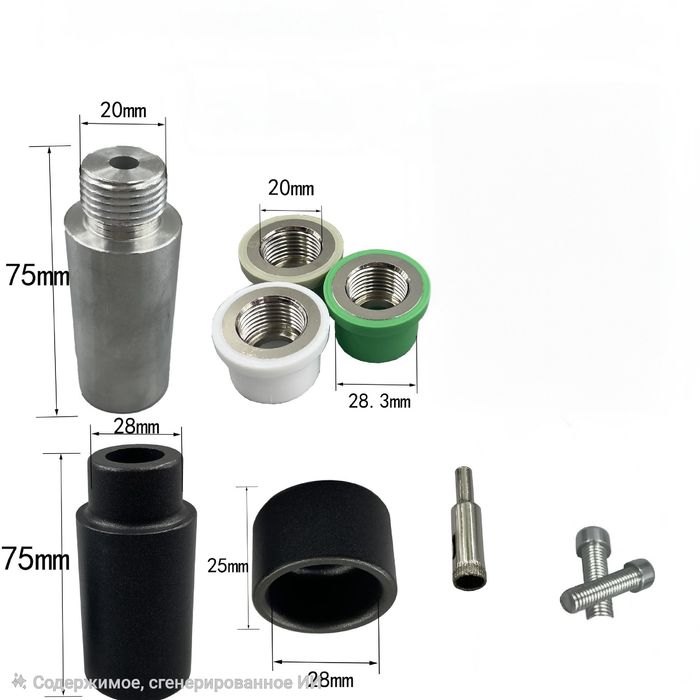Инструмент для ремонта и замены внутренней треснутой резьбы PPR труб.