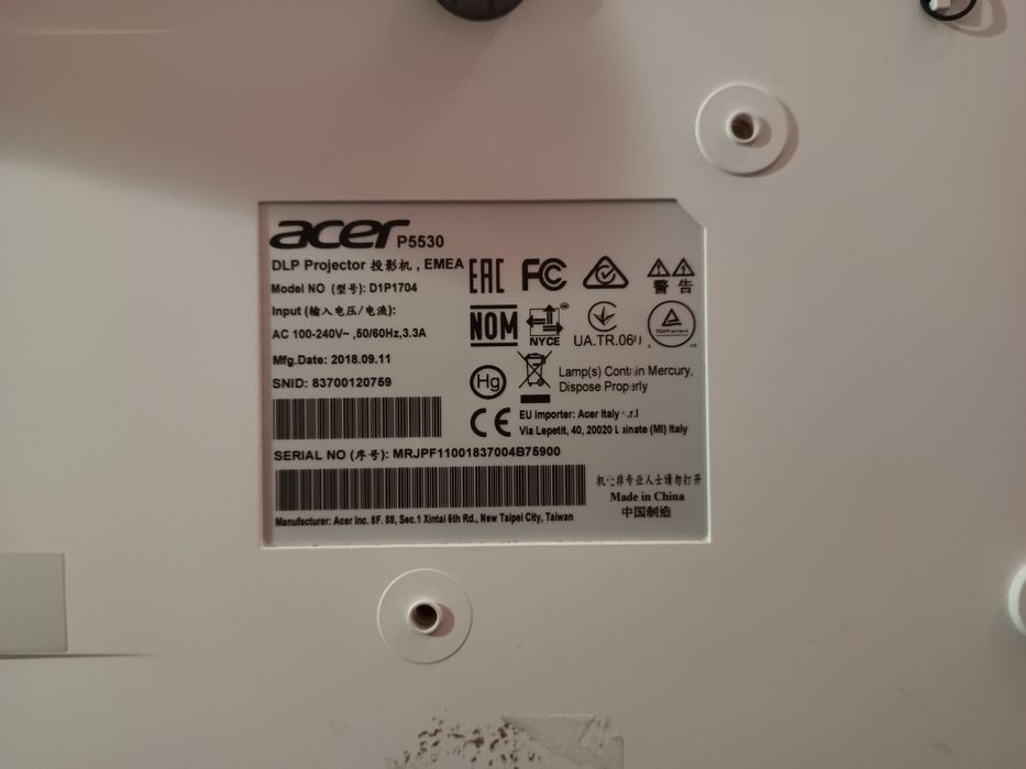 Видеопрожектор  acer