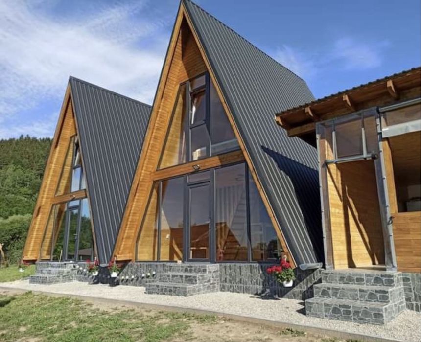 Cabane tip Aframe la cheie la super pret