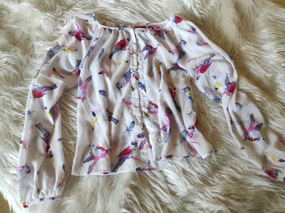 Блуза на птици, С размер