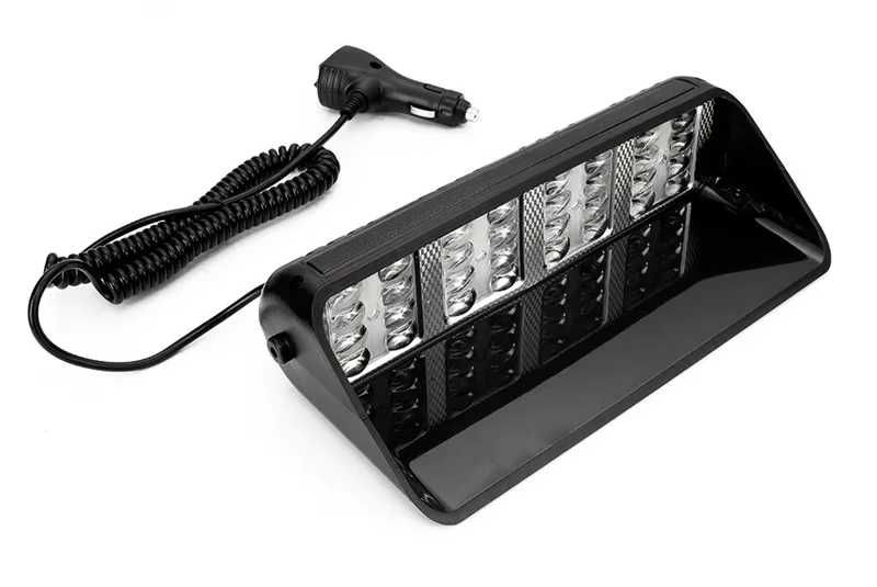 Аварийна сигнална LED лампа 12V блиц оранжева светлина-YF4238