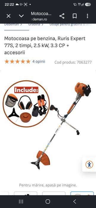 Motocoasa Ruris dedeman