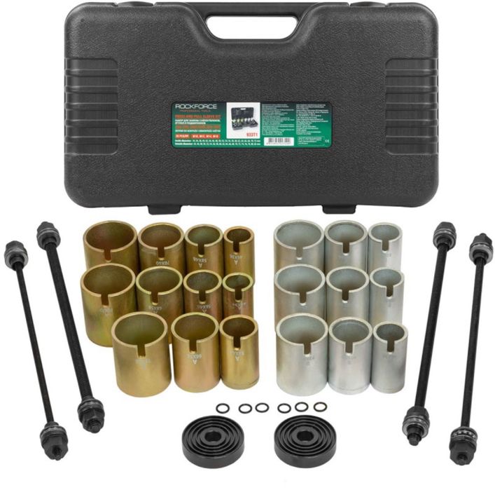 Комплект за набиване и избиване на селенови втулки 26 части ROCKFORCE