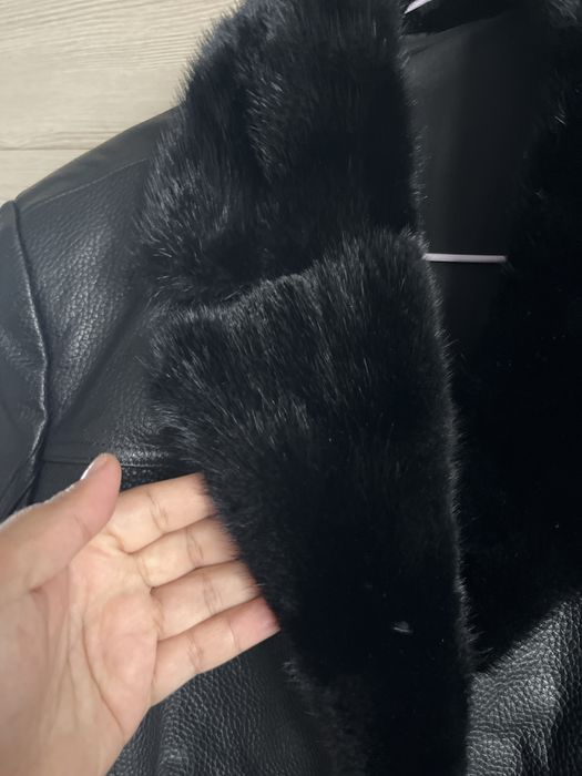 Продам кожанку мех норка
