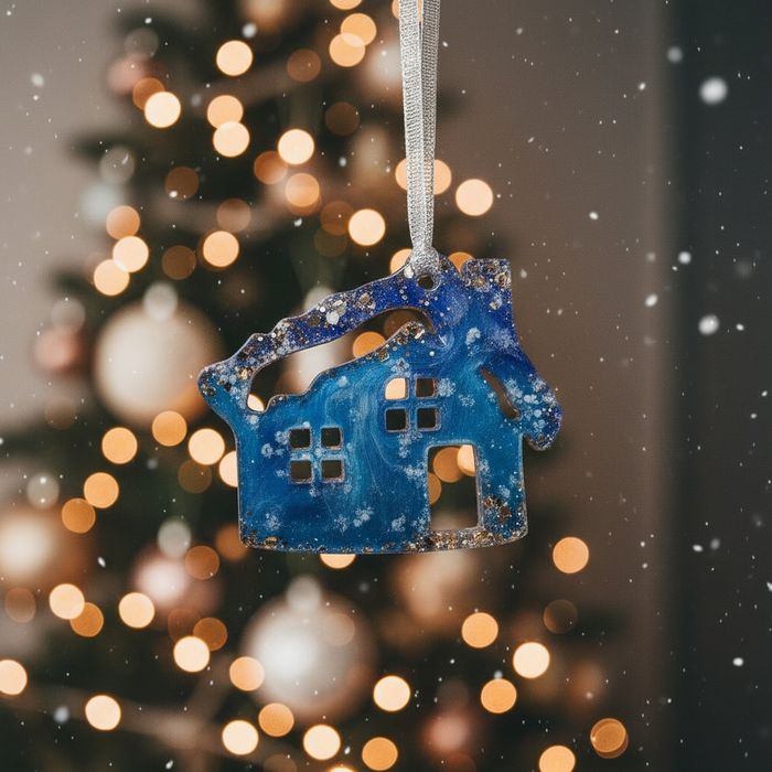 Ёлочные игрушки из эпоксидной смолы