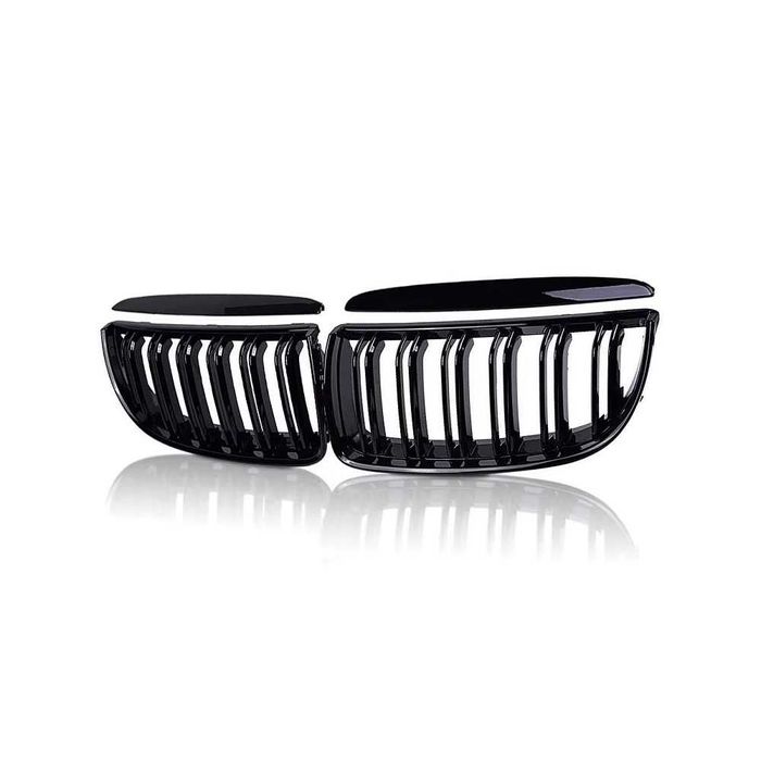 Бъбреци с двойни ребра черен лак за BMW серия 3 E90 E91 2005 до 2008