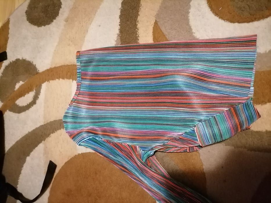 Bluză top multicoloră