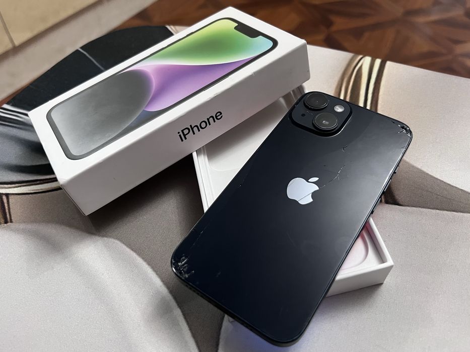 Vand Iphone 14 Fisurat Spatele Si Fata