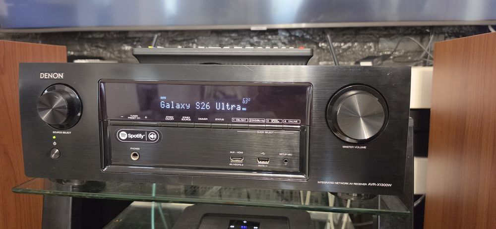 Receiver 7.2 Denon AVR-X1300w Dolby Atmos Wifi Bluetooth 4k usb arc