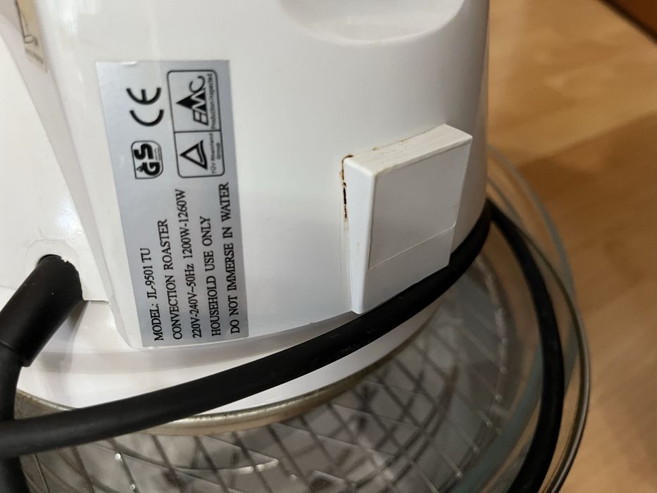 cuptor cu convecție halogen si friteuza 2 in 1, model Comet JL-9501 TU,1260W