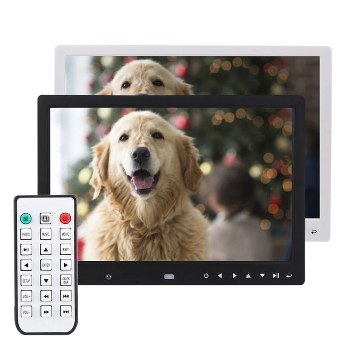 Голям размер Многофункционална цифрова фоторамка 13", детектор на движ