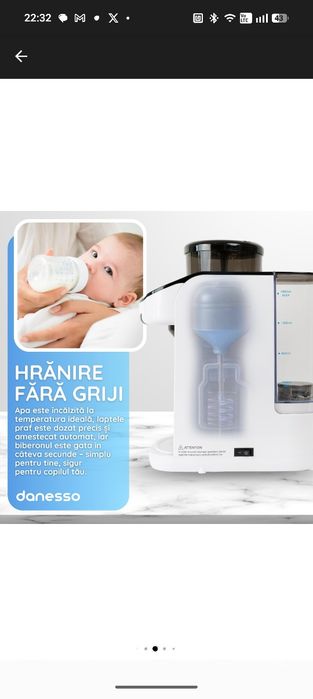 Espressor Lapte Praf pentru Bebelusi si Copii, Danesso®