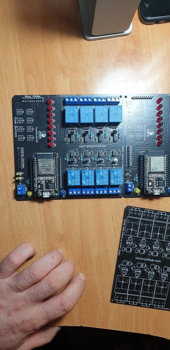 Placa Smart Home ESP32, 8 relee