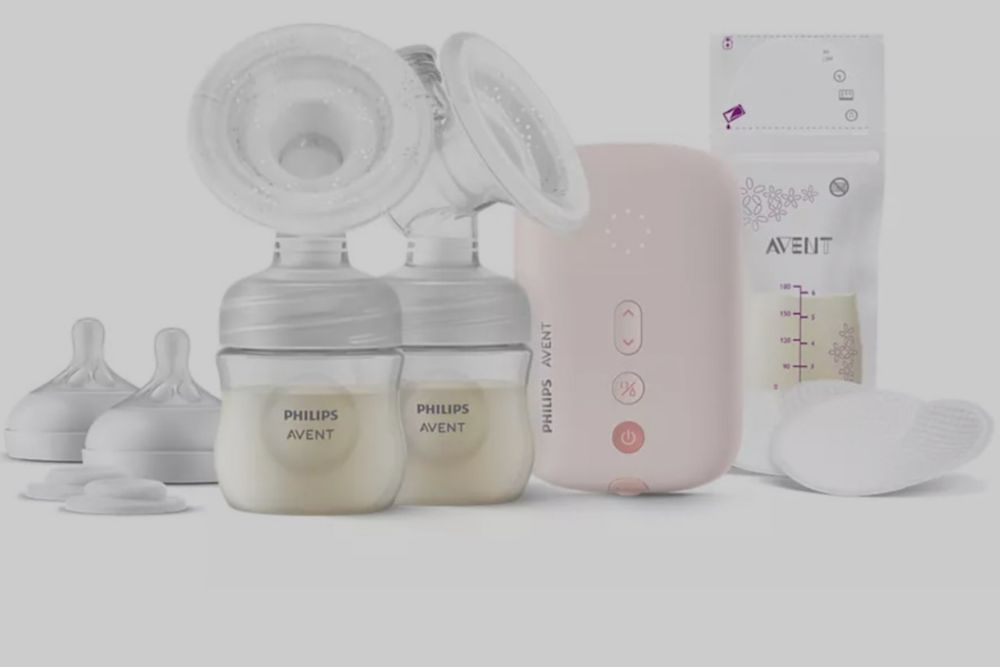 Vând pompă de sân dubla electrică Philips Avent cu cupă 24