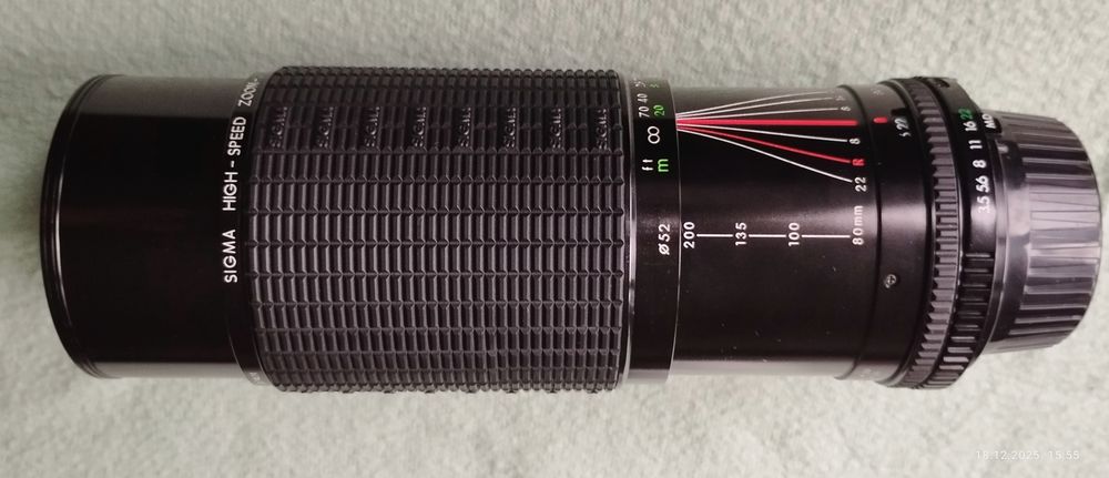 Obiectiv Sigma Zoom 80–200mm f/3.5–4 MD – Made in Japan