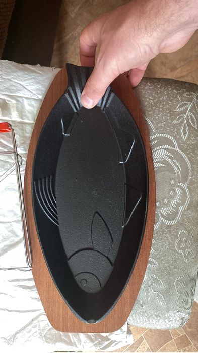 Чугунная форма для рыбы Рыбная тарелка.скидка!