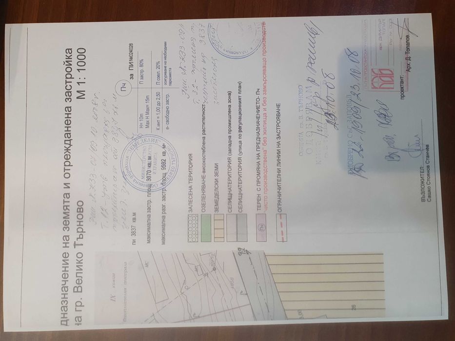 Продава се Парцел в Велико Търново, Промишлена зона - Запад - 4691 кв.м за 45 €/кв.м - Снимка #2