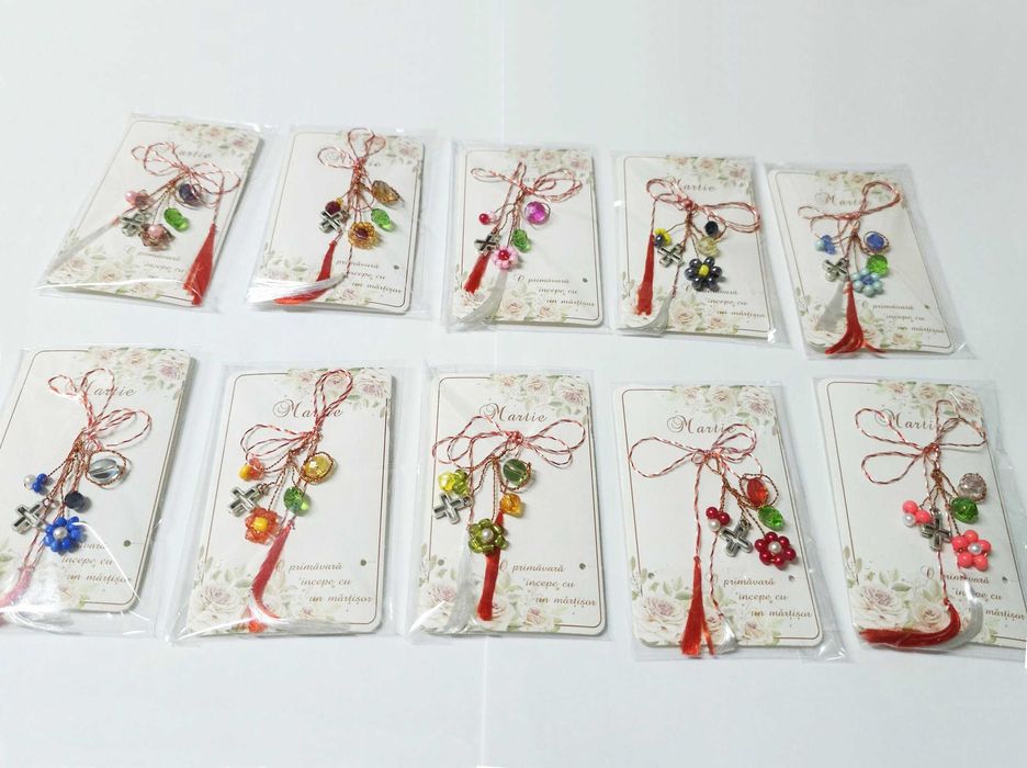 Reducere! Martisoare handmade unicat margele, diverse modele si culori