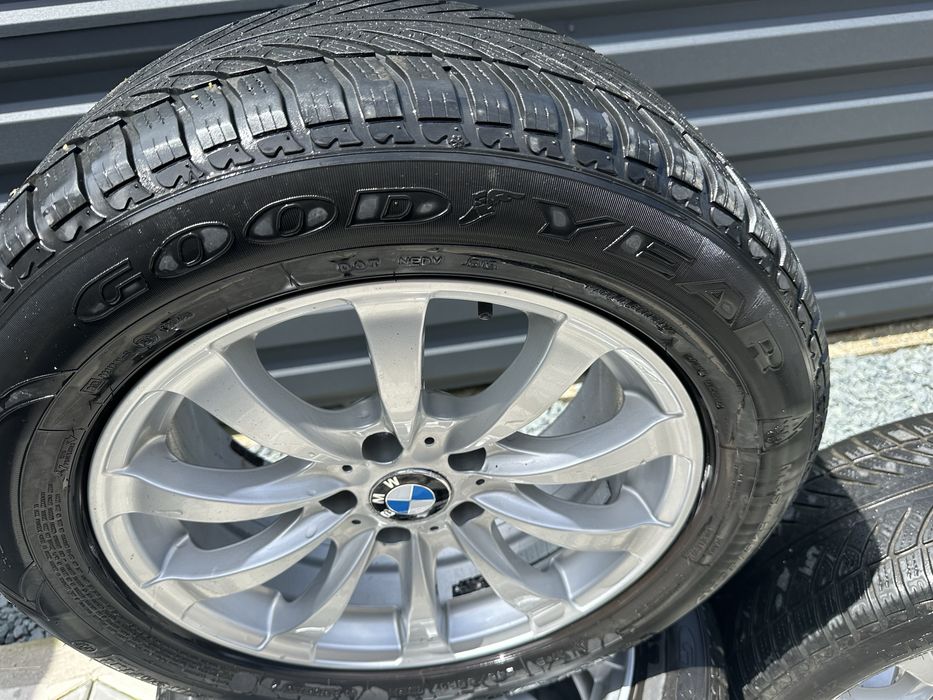 Jante aliaj BMW r17 5 x 120 + cauciucuri iarna Good Year 245 / 55 / R17 8j x 17