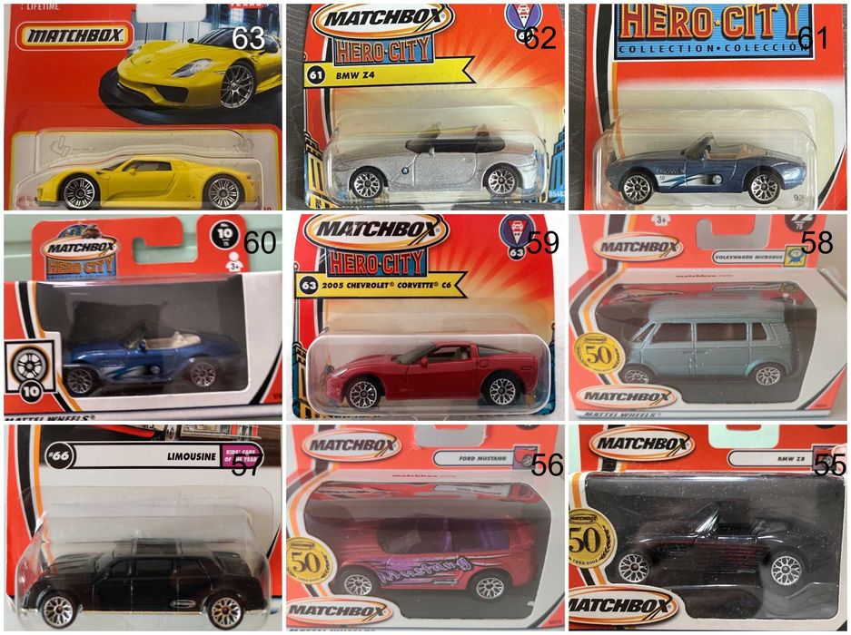 Метални колички Мачбокс Matchbox от различни години в мащаб 1:64 Част1