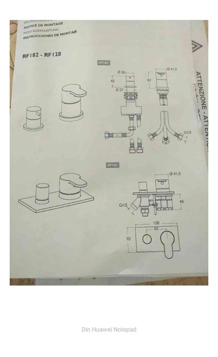 baterie montaj pe cada