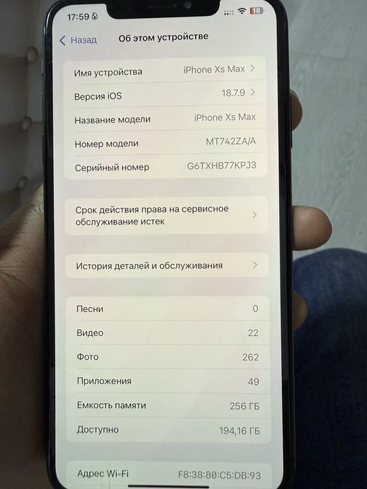 iPhone Xs Max 256Gb