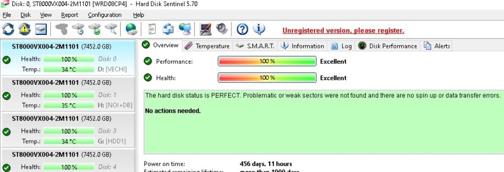 Hard disk extern 8TB HDD  Seagate SkyHawk ST8000VX004 7200rpm