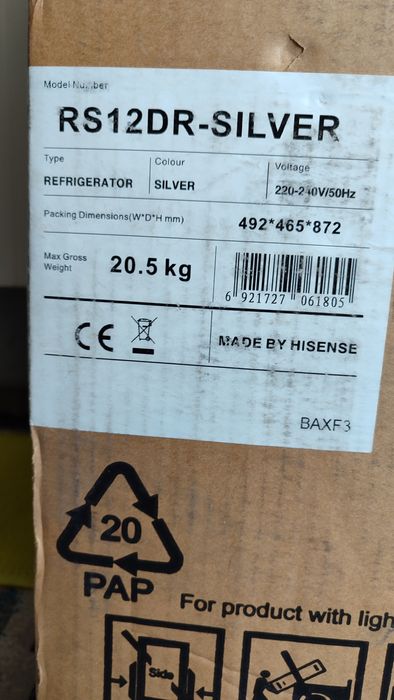 Hisense muzlatgich/sovutgich Holati aʼlo